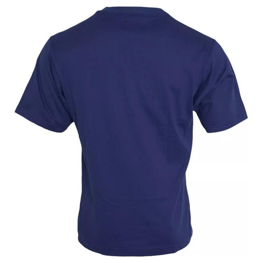 Dolce & Gabbana Royal Blue Round Neck Short Sleeve T-shirt Dolce & Gabbana Midnight Blue