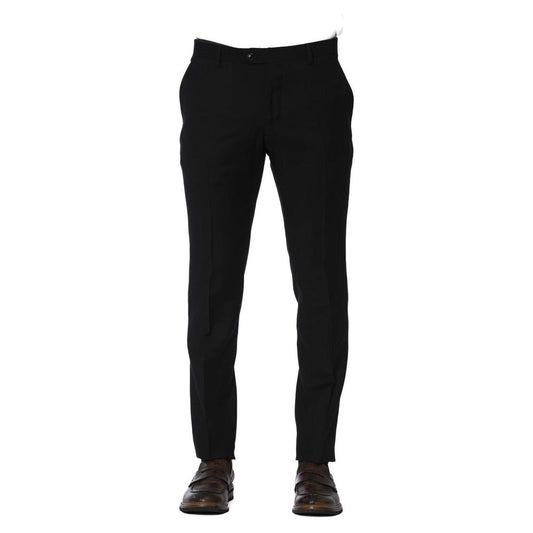 Trussardi Elegant Black Trousers for Distinguished Style Trussardi