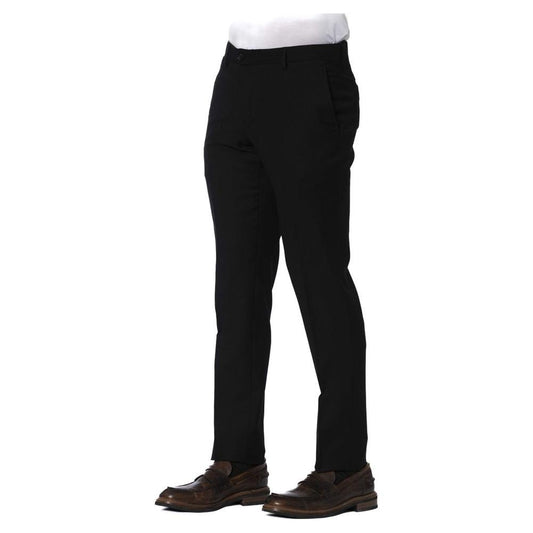 Trussardi Elegant Black Trousers for Distinguished Style Trussardi