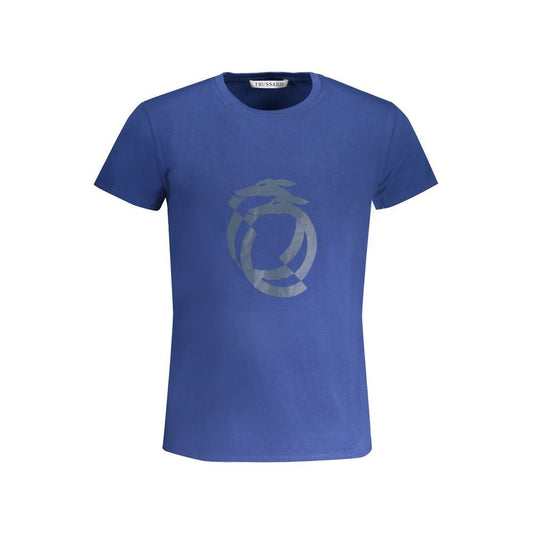 Trussardi Blue Cotton T-Shirt Trussardi