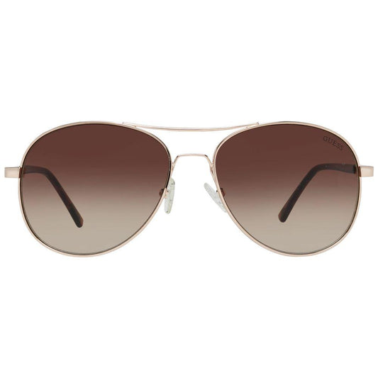 Guess Gold Women Sunglasses Guess Dark Olive Green