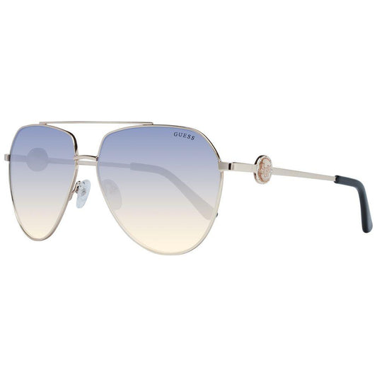 Guess Gold Women Sunglasses Guess Light Gray