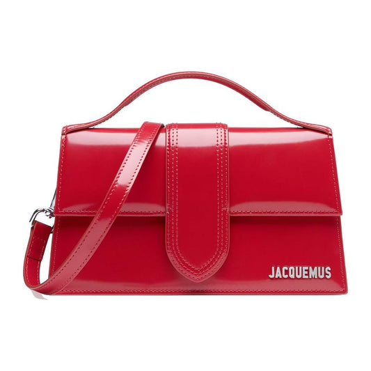 Jacquemus Red Leather Crossbody Bag Jacquemus Firebrick