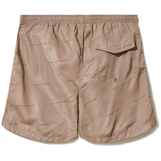 Comme Des Fuckdown Beige Polyester Men Swimwear Comme Des Fuckdown Rosy Brown