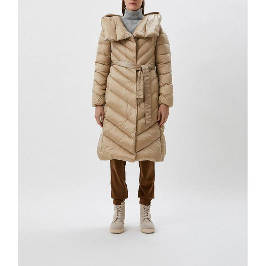 Add Beige Polyamide Jackets & Coat Add Light Gray