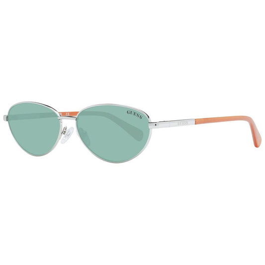 Guess Silver Unisex Sunglasses Guess Dark Sea Green