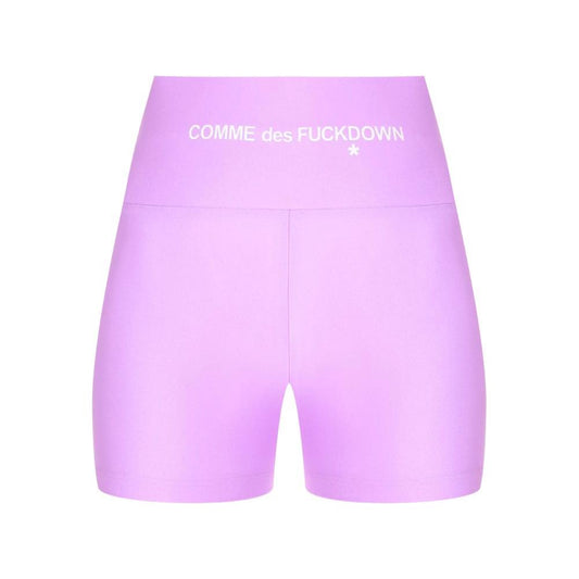 Comme Des Fuckdown Purple Polyester Short Comme Des Fuckdown Lavender