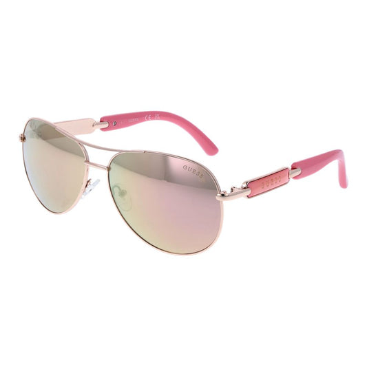 Guess Rose Gold Women Sunglasses Guess Gray