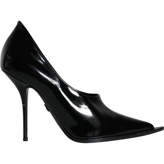 Dolce & Gabbana Black Patent Leather High Heels Pumps Shoes Dolce & Gabbana Black