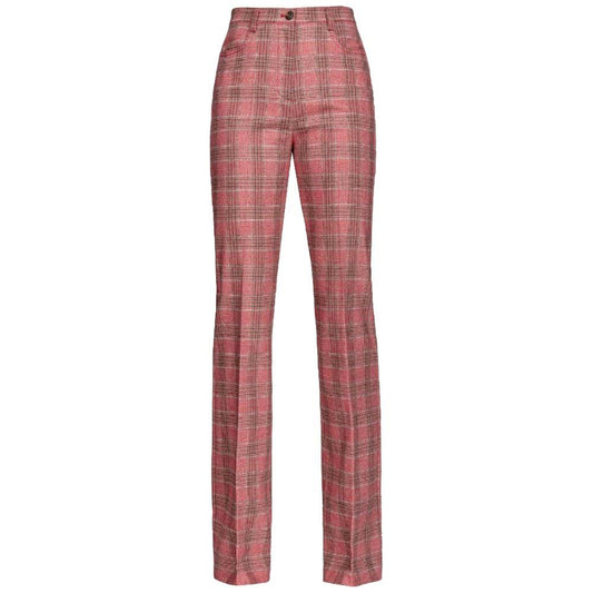 PINKO Red Polyester Jeans & Pant PINKO Maroon