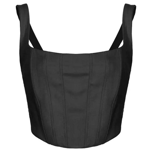 PINKO Black Polyester Tops & T-Shirt PINKO Dark Slate Gray