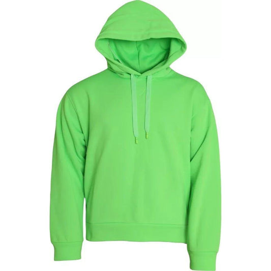 Dolce & Gabbana Green Logo Hooded Pullover Sweatshirt Sweater Dolce & Gabbana Dark Sea Green