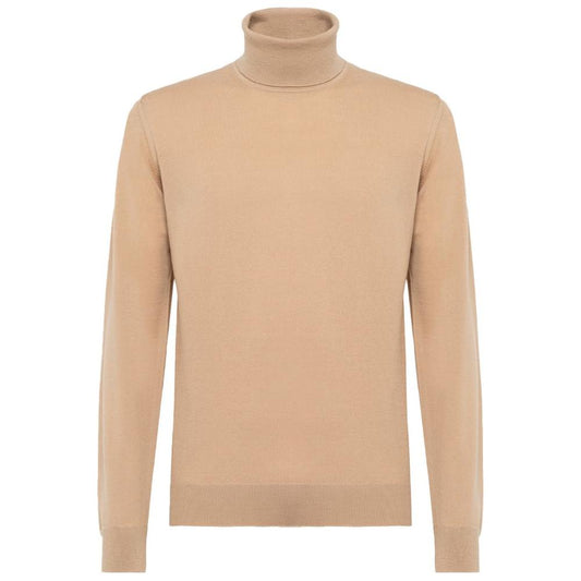 Alpha Studio Beige Cashmere Sweater Alpha Studio Tan