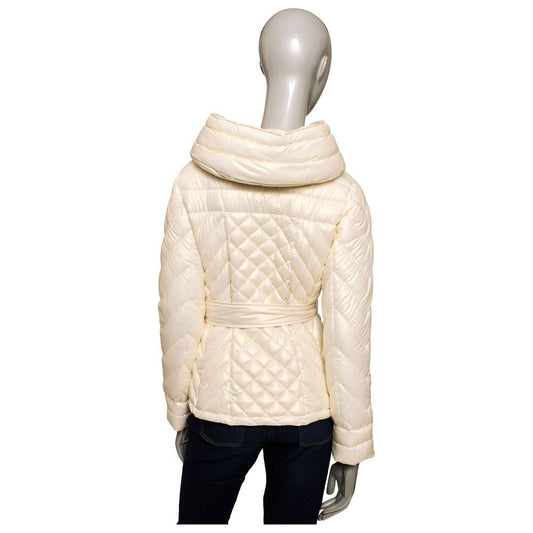 Baldinini Trend Beige Polyester Women Jacket Baldinini Trend Light Gray