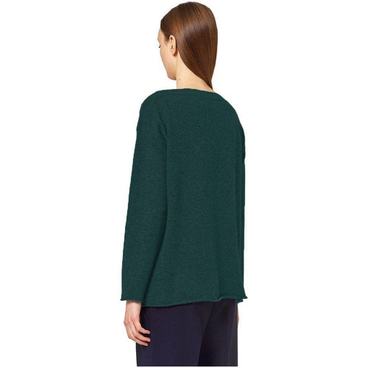 Alpha Studio Green Silk Sweater Alpha Studio Dark Slate Gray