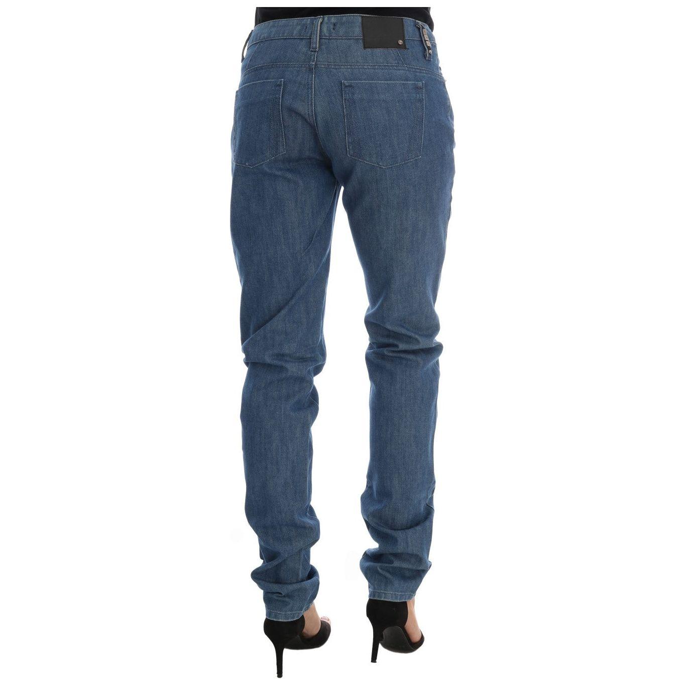 Costume National Blue Wash Cotton Boyfriend Fit Jeans SIG30128-1