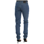Costume National Blue Wash Cotton Boyfriend Fit Jeans SIG30128-1
