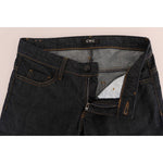Costume National Dark Blue Cotton Classic Fit Jeans SIG30133-1