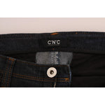 Costume National Dark Blue Cotton Slim Fit Jeans SIG30137-1