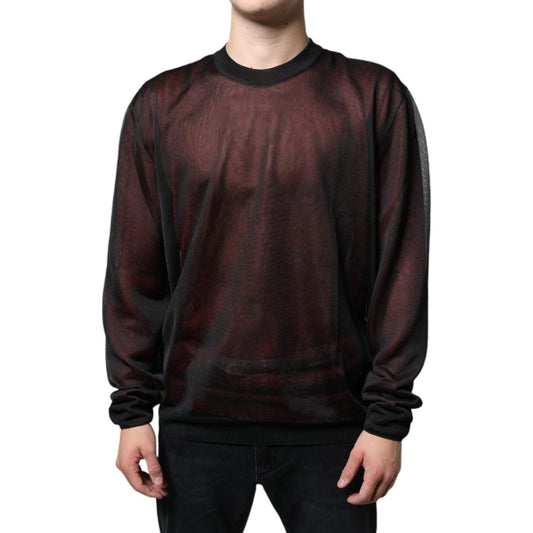 Dolce & Gabbana Brown Polyester Pullover Sweatshirt Sweater Dolce & Gabbana Black