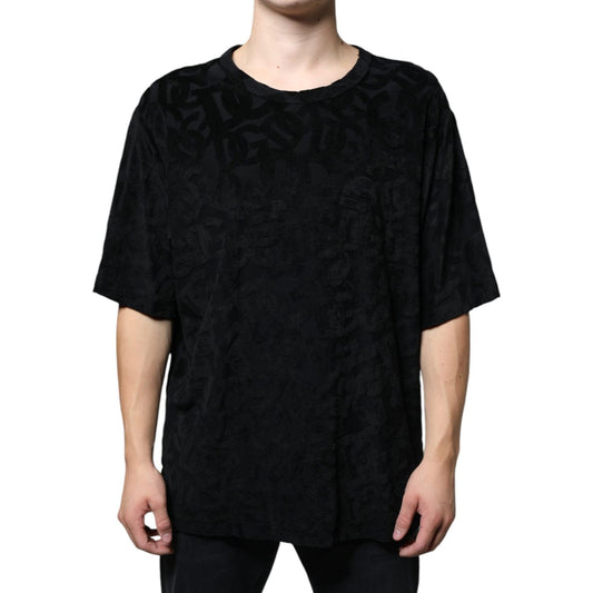 Dolce & Gabbana Black DG Mania Logo Print T-shirt Dolce & Gabbana Black