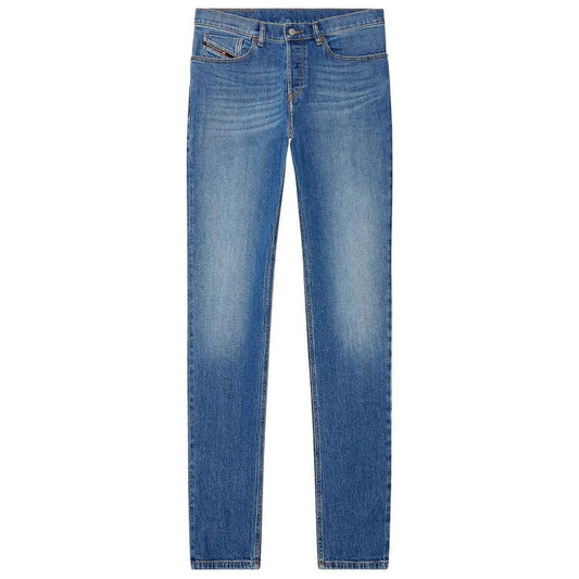 Diesel Blue Cotton Jeans & Pant Diesel Dark Slate Blue
