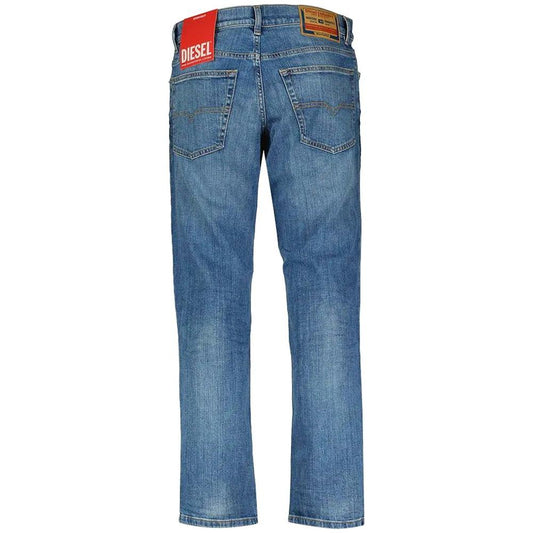 Diesel Blue Cotton Jeans & Pant Diesel Slate Gray