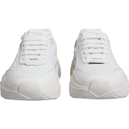 Dolce & Gabbana White Daymaster Low Top Sneakers Shoes Dolce & Gabbana Light Gray