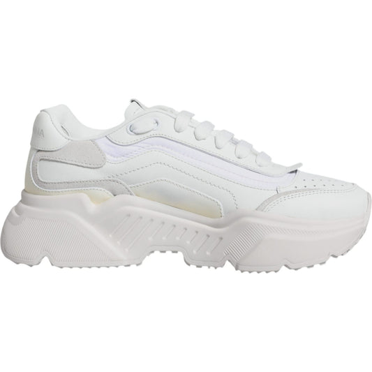 Dolce & Gabbana White Daymaster Low Top Sneakers Shoes Dolce & Gabbana Light Gray