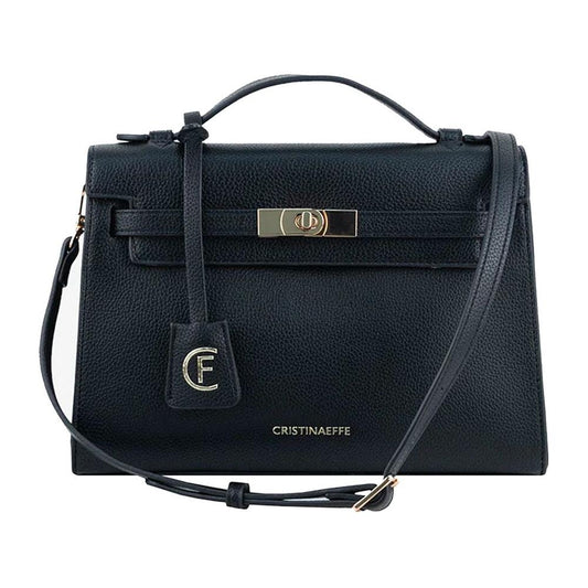 CRISTINAEFFE Black Artificial Leather Women Crossbody Bag CRISTINAEFFE Dark Slate Gray