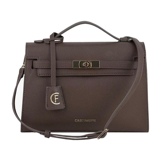 CRISTINAEFFE Gray Artificial Leather Women Crossbody Bag CRISTINAEFFE Dark Slate Gray