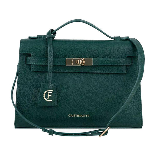CRISTINAEFFE Green Artificial Leather Women Crossbody Bag CRISTINAEFFE Dark Slate Gray