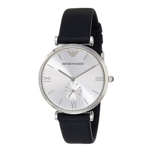 Armani Blue Leather Watch Armani Black