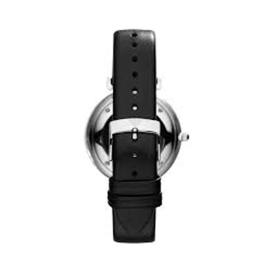 Armani Blue Leather Watch Armani Light Gray