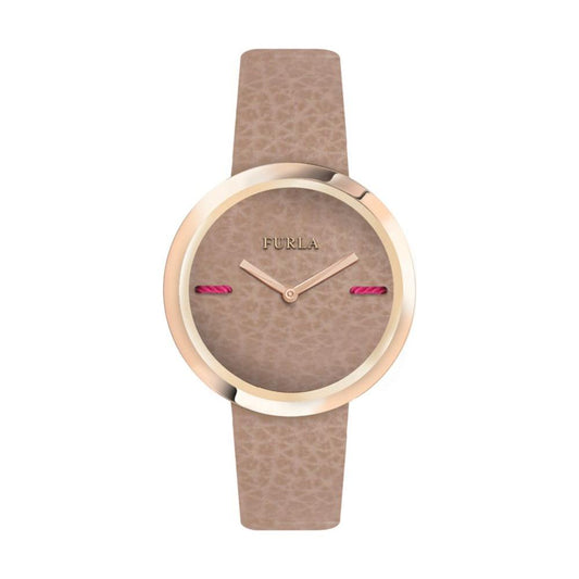 Furla Brown Leather Watch Furla Rosy Brown