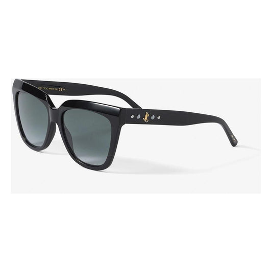 Jimmy Choo Black Acetate Sunglasses Jimmy Choo White Smoke