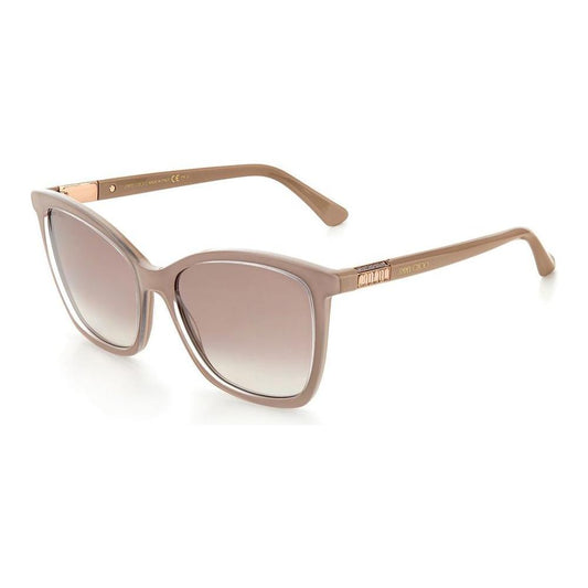 Jimmy Choo Beige Acetate Sunglasses Jimmy Choo Gray