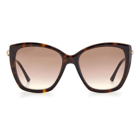 Jimmy Choo Brown Plastic Sunglasses Jimmy Choo Rosy Brown