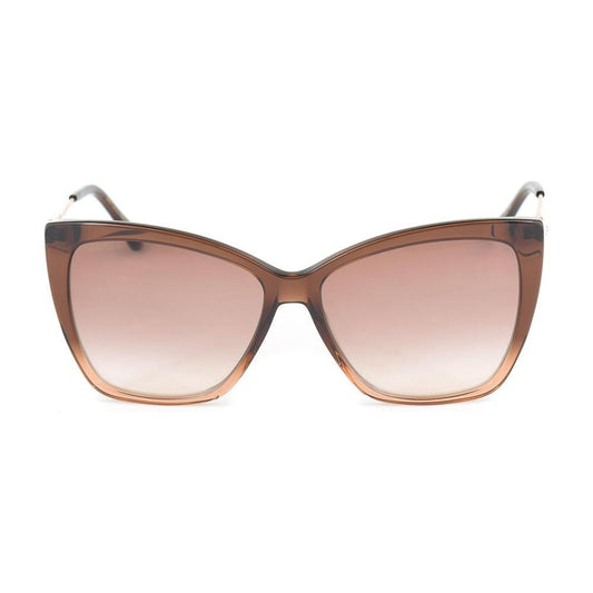 Jimmy Choo Brown Metal Sunglasses Jimmy Choo Gray