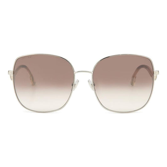 Jimmy Choo Gray Metal Sunglasses Jimmy Choo Rosy Brown