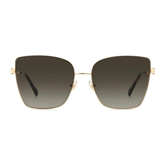 Jimmy Choo Gold Metal Sunglasses Jimmy Choo Dark Olive Green