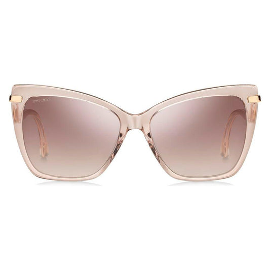 Jimmy Choo Beige Acetate Sunglasses Jimmy Choo Gray