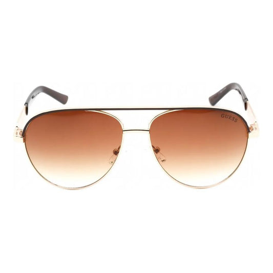 Guess Gold Metal Sunglasses Guess Rosy Brown