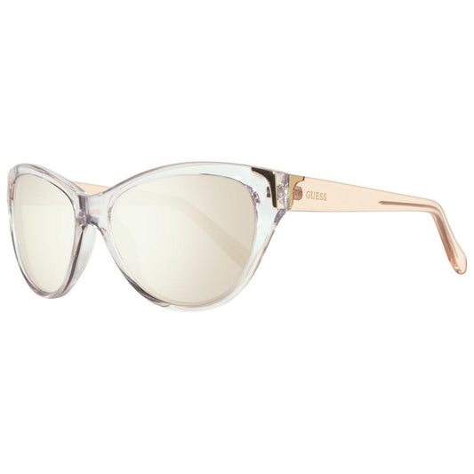 Guess Transparent Plastic Sunglasses Guess Antique White