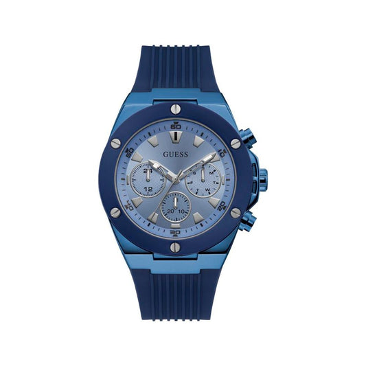 Guess Blue Silicone Watch Guess Dark Slate Gray