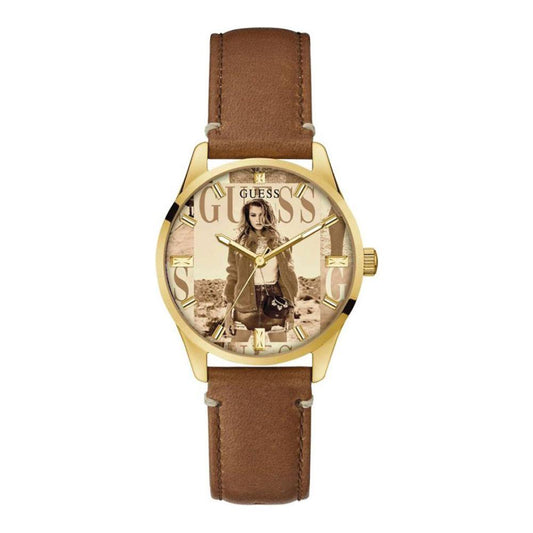 Guess Brown Leather Watch Guess Sienna