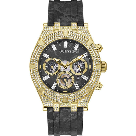 Guess Black Silicone Watch Guess Wheat