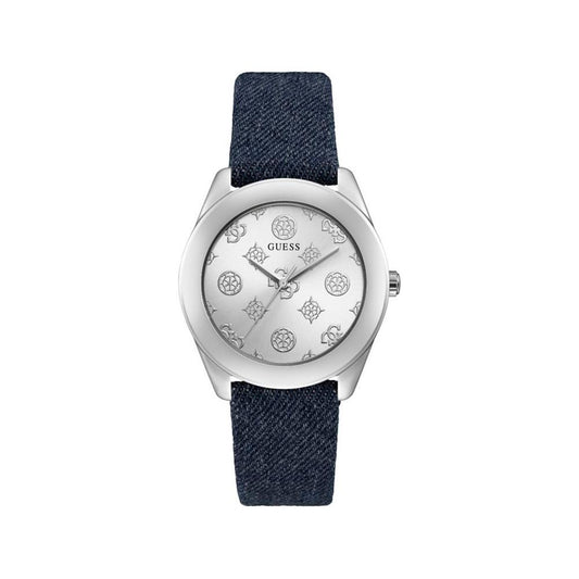 Guess Blue Leather Watch Guess Dark Slate Gray