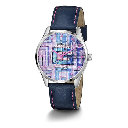 Guess Blue Leather Watch Guess Gray