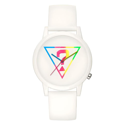 Guess White Silicone Watch Guess White Smoke